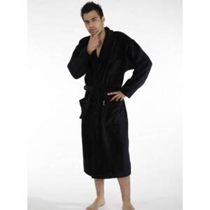 Men's bathrobe De Lafense 803 M-2XL navy blue 042