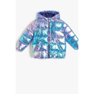 Koton 4wkg20004aw Girls Blue Coat