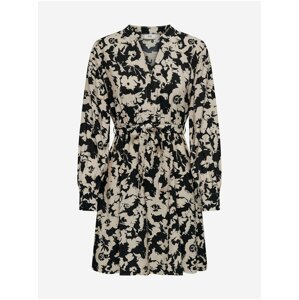 Black and cream women's floral dress JDY Miriam - Women