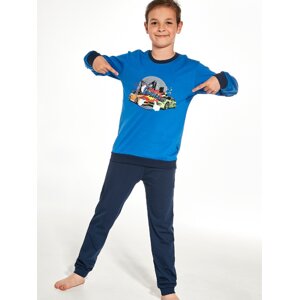 Pyjamas Cornette Young Boy 267/149 Crash length/r 134-164 blue-navy blue