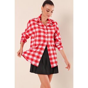 Bigdart 3900 Oversize Long Basic Shirt - Red