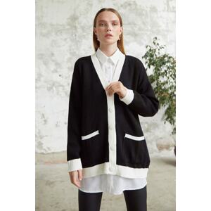 InStyle Vega Pocket Knitwear Cardigan - Black