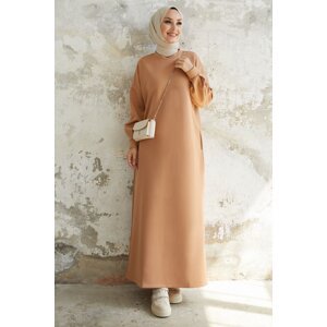 InStyle Nevra Pocket Scuba Dress - Camel