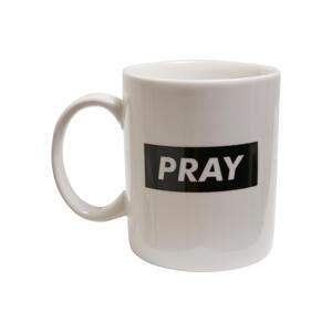 Pray the white cup
