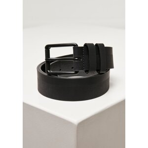 Base strap made of imitation leather black