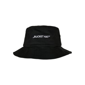 Lettered Bucket Hat Black