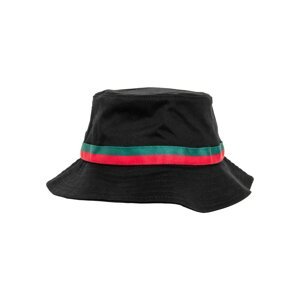 Stripe Bucket Hat Black/Tan/Green