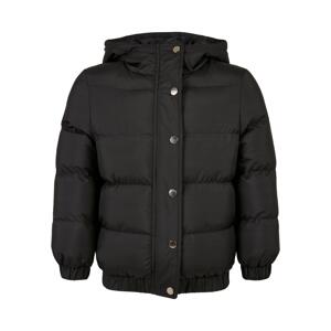 Girls' Puffer Hooded Jacket Black