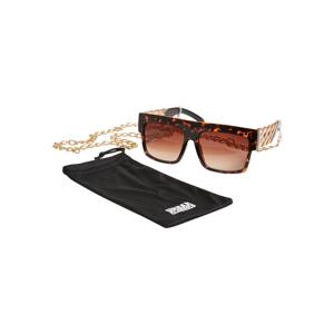 Zakynthos sunglasses with chain amber/gold