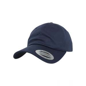 Low-profile organic cotton navy beanie