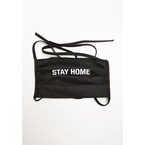 Stay Home Face Mask 2 Pack Black