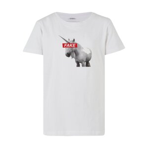 Children's fake Unicorn T-shirt in white