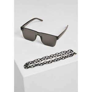 105 BLK/BLK chain sunglasses