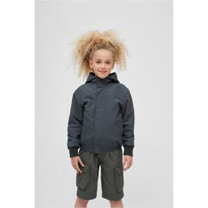 Children's windbreaker with front zipper anthracite