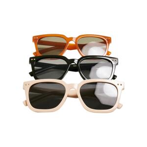 Chicago Sunglasses 3-Pack Black/Brown/Light Beige