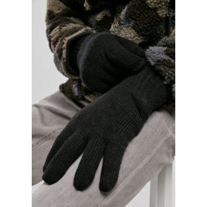 Knitted gloves black