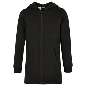 Girls' sweatshirt parka black