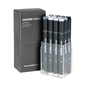 Stylefile Marker Classic 12pcs Neutral Grey
