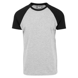 Raglan contrasting T-shirt grey/bl