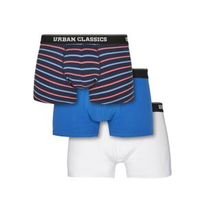 Boxer shorts 3-pack neon stripe aop+boxer blue+wht