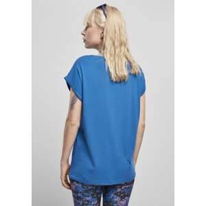 Women's Sports Blue T-Shirt with Extended Shoulder