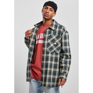 Southpole Check Flannel Shirt Green
