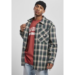 Southpole Check Flannel Shirt Green