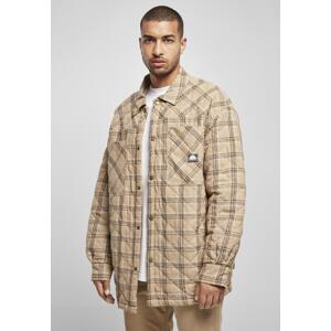 Southpole Flannel Quilted Shirt Jacket with Warm Sand