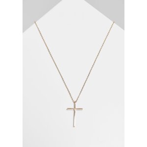 Large Basic Cross Necklace - Gold Colors