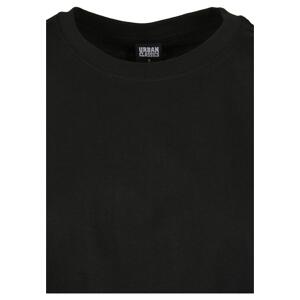 Women's T-shirt with extended shoulder black