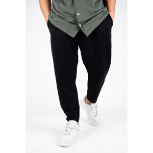 XHAN Black Melange Basic Relaxed Pants