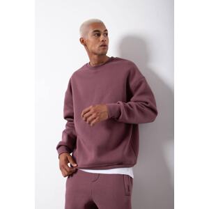 XHAN Sour Cherry Rotten Organic Cotton Rayon Oversized Sweatshirt