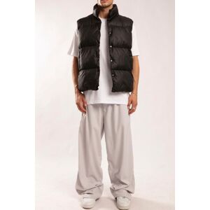 XHAN Black Snap Buttons Inflatable Vest