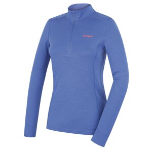 Women's merino sweatshirt HUSKY Aron Zip L blue