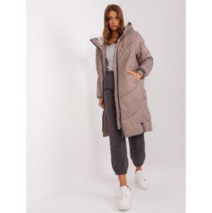 Light brown down winter jacket SUBLEVEL