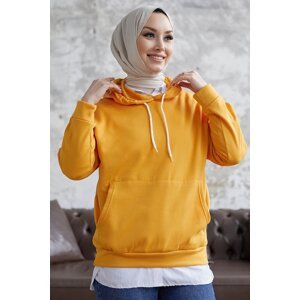 InStyle Endy Hoodie, Three Threads Sweat - Mustard