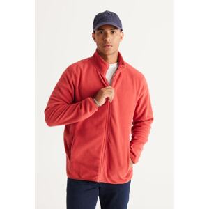 AC&Co / Altınyıldız Classics Men's Coral Anti-pilling Non-Pilling Standard Fit Stand-Up Bato Collar Sweatshirt Fleece Jacket