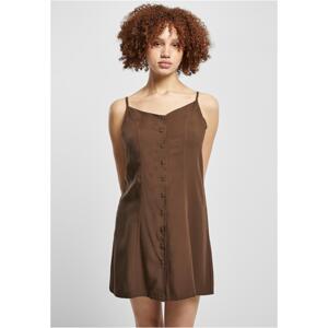 Women's mini dress Vicose brown