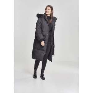 Women's oversize faux fur coat blk/blk