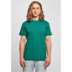 Basic green T-shirt with a round neckline