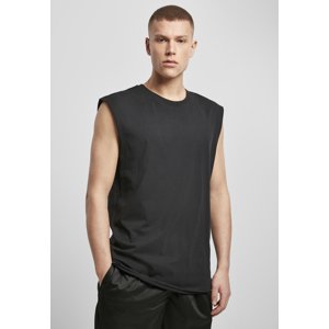 Black sleeveless T-shirt