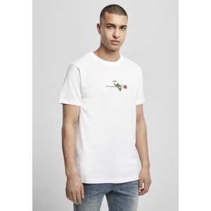 White T-shirt Rose Love