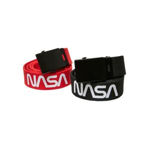 NASA Belt Kids 2-Pack Black/Red