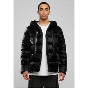 Shark Skin Puffer Jacket Black