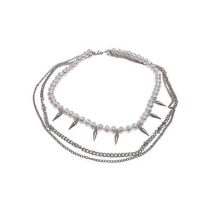 Meridian Pearl Silver Layering Necklace