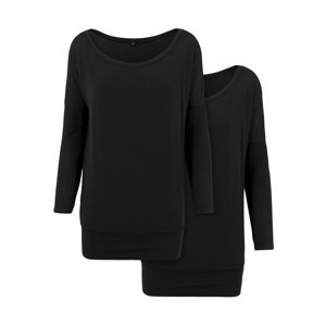 Women's Viscose Long Sleeves 2-Pack Black
