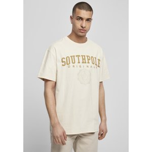 Southpole College Script Tee Sand