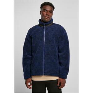 AOP Sherpa Jacket Dark Blue Amast