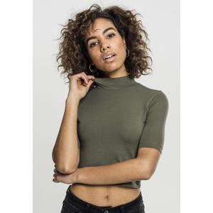 Women's turtleneck T-shirt with olives