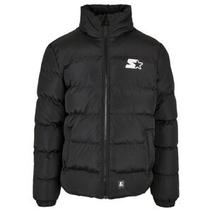 Starter Jacket Logo Puffer Jacket Black